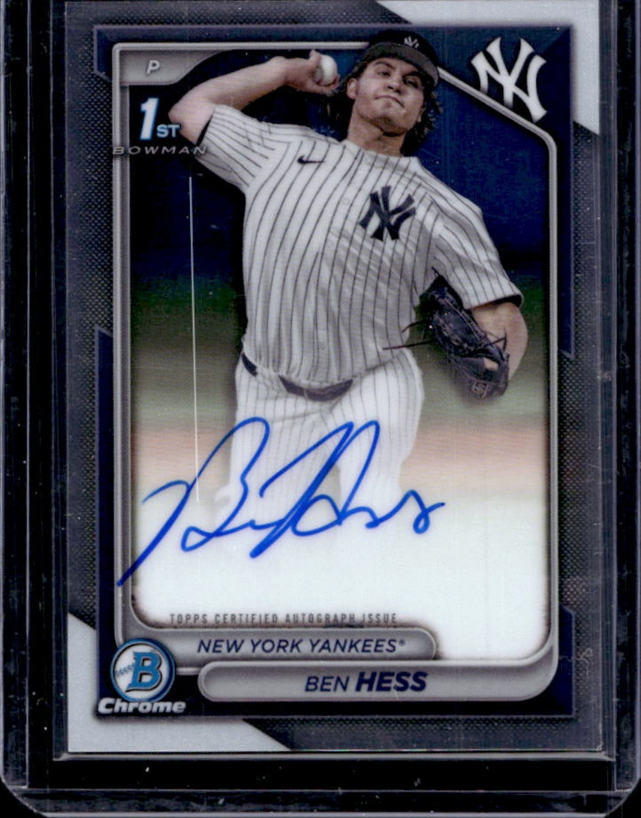 2024 Bowman Draft Ben Hess Chrome Auto 1st #CPA-BH Yankees
