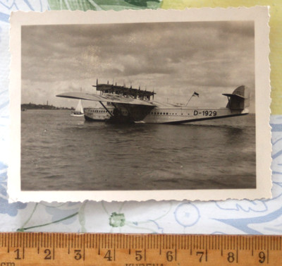 Photo 24.5. 1932 Flying Boat Aircraft 2 Müggelsee Dornier DO X D-1929 Vintage BH