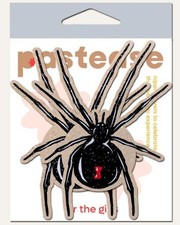 Pastease Black Widow On Spark Luxurious Sparkling Velvet Nipple Pasties, New