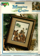 VINTAGE Susanna Denton's "Morning Coffee cross stitch kit New & Complete