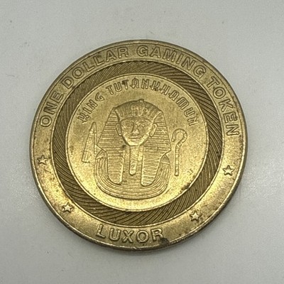 LUXOR $1 LAS VEGAS NV CASINO Slot Token Brass King Tutankhamun 2000