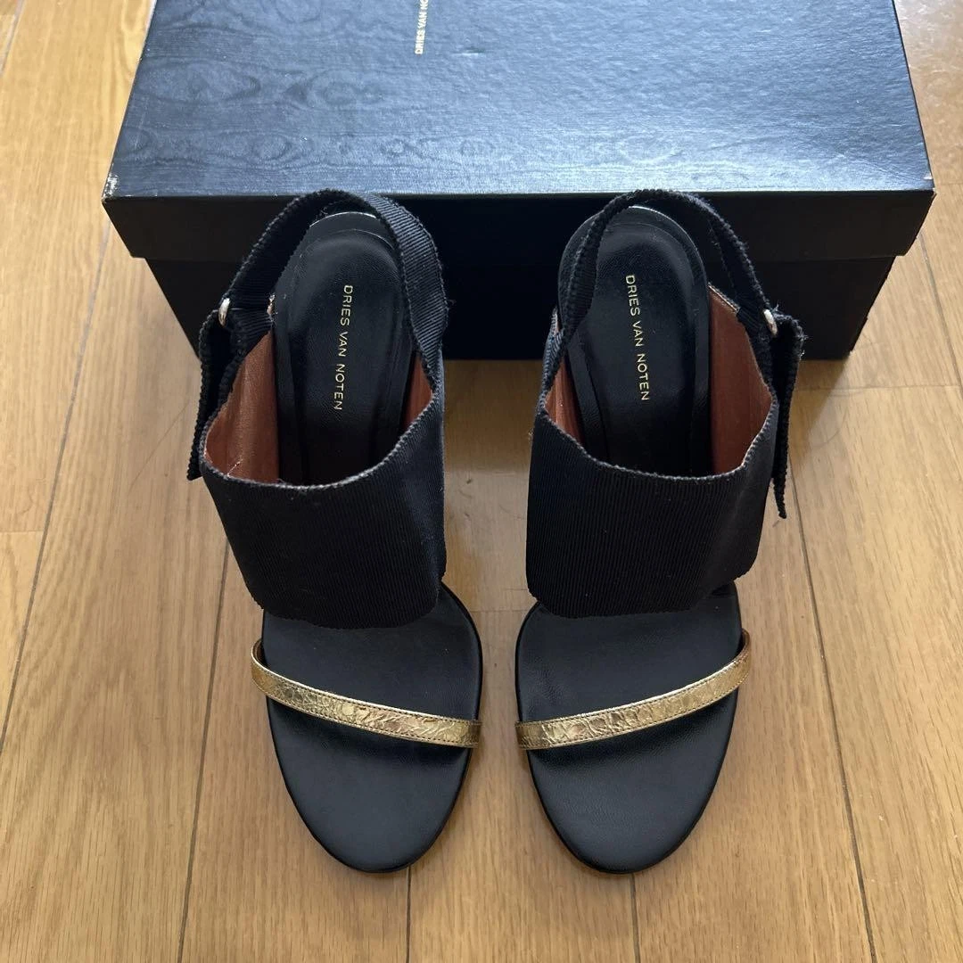 VANS Sandali Dries Van Noten misura 36 neri tacco 11 cm