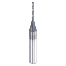 Spiral Router Bit,1/16"x1/2"x1/4" 2-Flute End Mill,AlTiN Coating