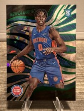 Jalen Duren 2022 Panini Revolution Chinese New Year Emerald /88 RC #150 Pistons