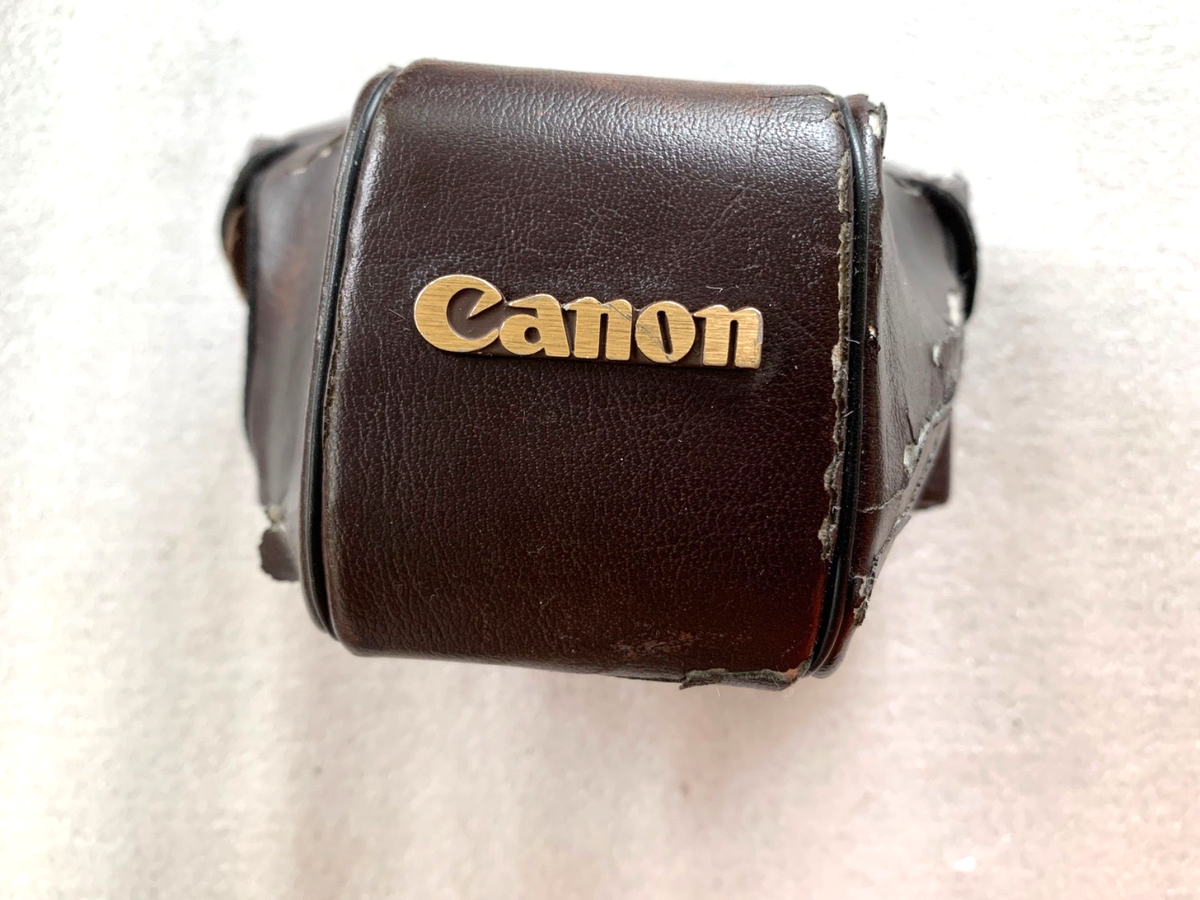 【美品・革ケース付】キヤノン Canon AE-1 Program ボディ Handmade Genuine Leather Half Case Cover For Canon AE-1 AE-1P A-1