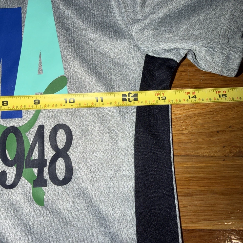 Camiseta pequeña Puma niños gris/negro color bloque Foto 3 de 4