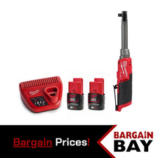 Milwaukee M12FHIR38LR 3/8" Long Reach Ratchet Kit w/ 2x2.0Ah Batteries & Charger