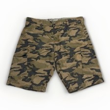 Signature Levi Strauss Cargo Shorts Mens 34 Camo Cotton