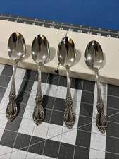 Oneida Louisiana (4) Oval / Soup Spoon Community Stainless Flatware Replacements