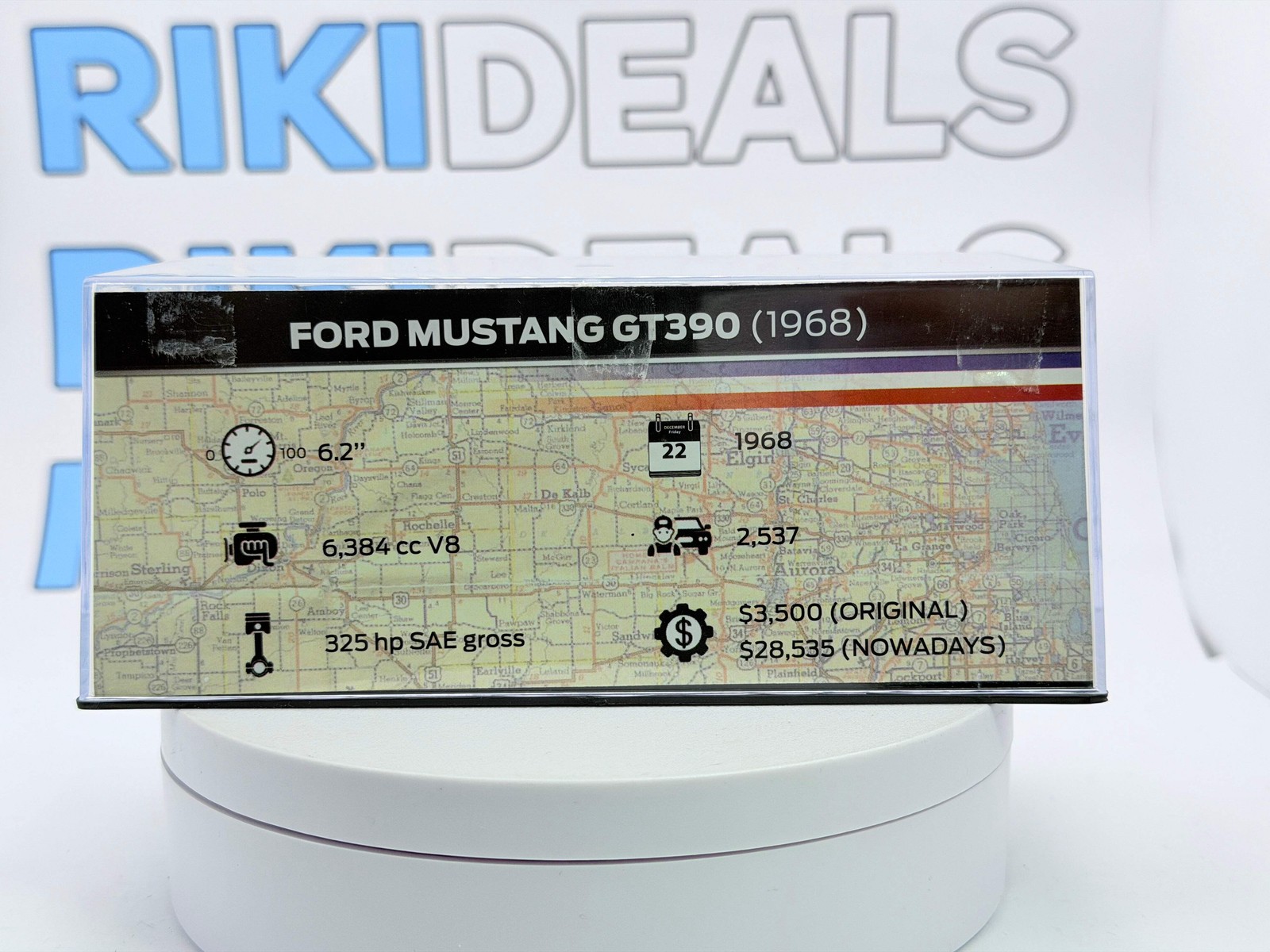 Ford Mustang GT 390 1/43 Edicola Verde 1968