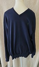 Polo Ralph Lauren Long Sleeve V Neck Pullover Sweater Navy Pima Cotton Men's XL