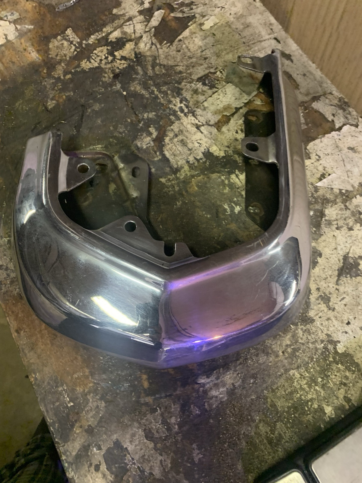 1963-1964 Cadillac Left Front Upper Bumper End in Great Condition