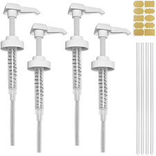 4 Pack Gallon Jug Pump Dispenser 38-400 White Pump for Gallon Jug Dispensing ...