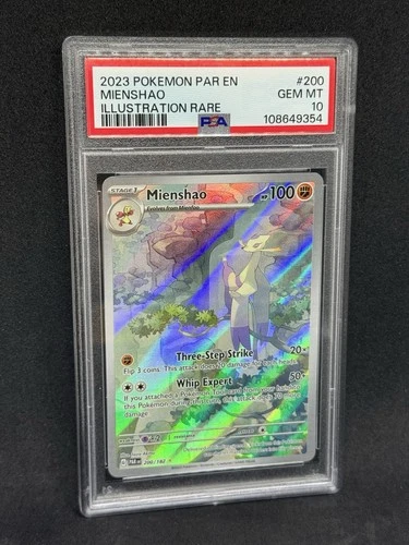 Pokémon TCG Mienshao Holo Paradox Rift Illustration 200/182 PSA 10
