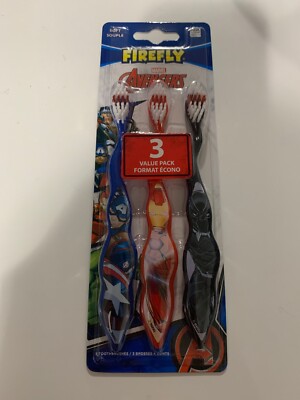 Firefly Marvel Avengers 3 Pack Toothbrush - #3049