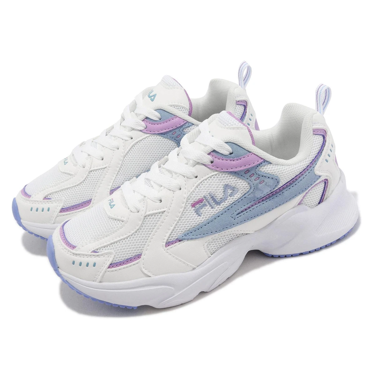 Fila Pinball Ivory White Blue Purple Women Casual Lifestyle Chunky Dad Shoes  | Ebay