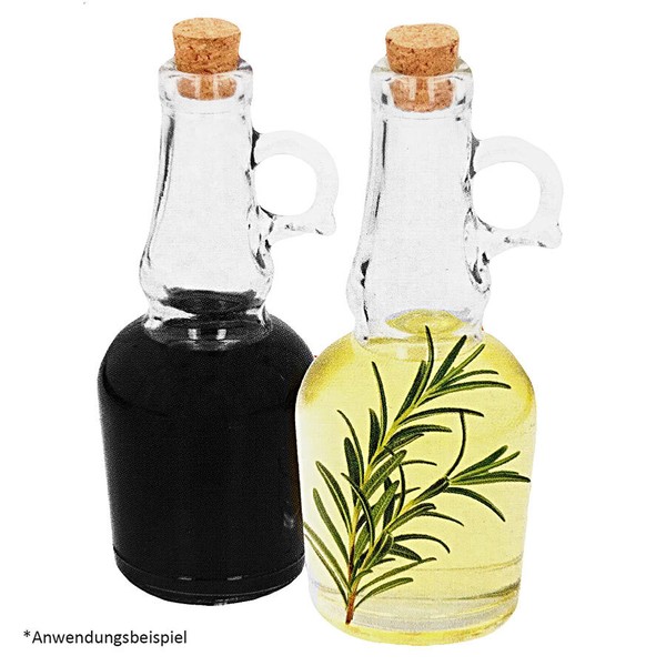 Essig- & ÖLkaraffen Set Essigspender ÖLspender Glas Essig ÖL Flasche Karaffe-image
