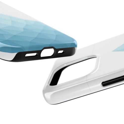 Geometric Iceberg Tough Phone Case, Abstract Glacier Hiking Design, Protective - 第 20/81 張圖片