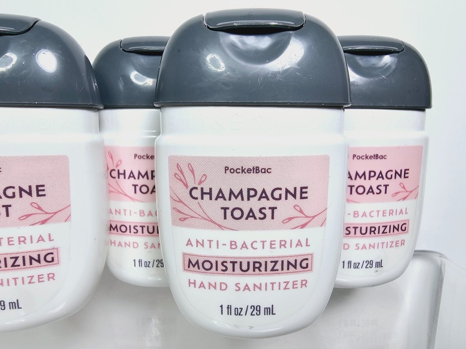 5 CHAMPAGNE TOAST Moisturizing Sanitizer POCKETBAC 1oz Bath & Body Works NEW eBay