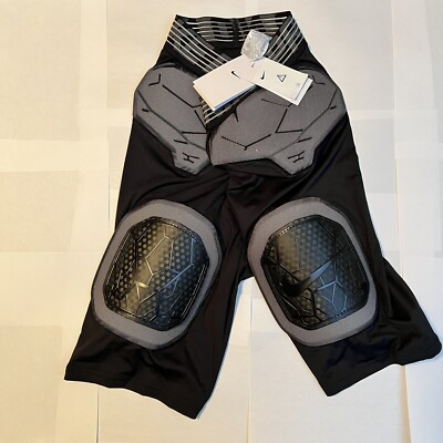 Nike Pro Combat HyperStrong Compression Shorts W/ Pads Black & Gray (SIZE XXL)