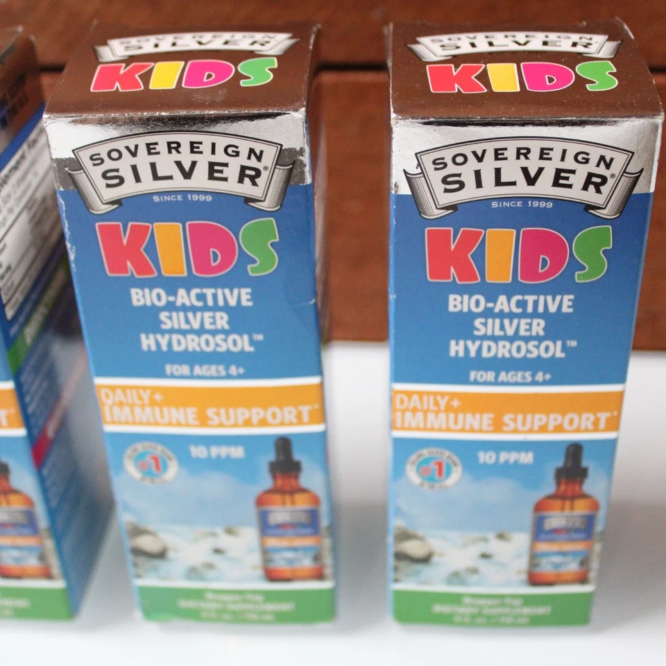 Sovereign Silver Bio-Active Silver Hidrosol for Kids Fine Mist Paquete 3 12/2025 Foto 3 de 4