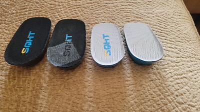 Four(4) SQHT 1&quot; Heel Lifts Women Shoes to Make You Taller Post Hip 