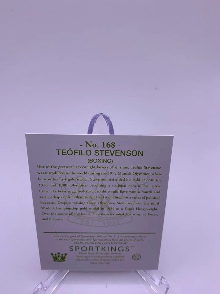 2024 Sport Kings Gum Vol 5 #168 Boxer TeoFilo Stevenson - Image 2 of 2