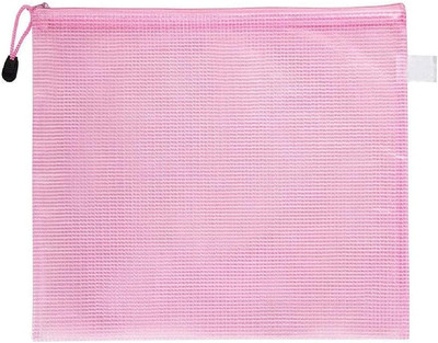 Plastic Wallets A4 File Folder Document Mesh Zipper Bags Waterproof Zip Wallet B