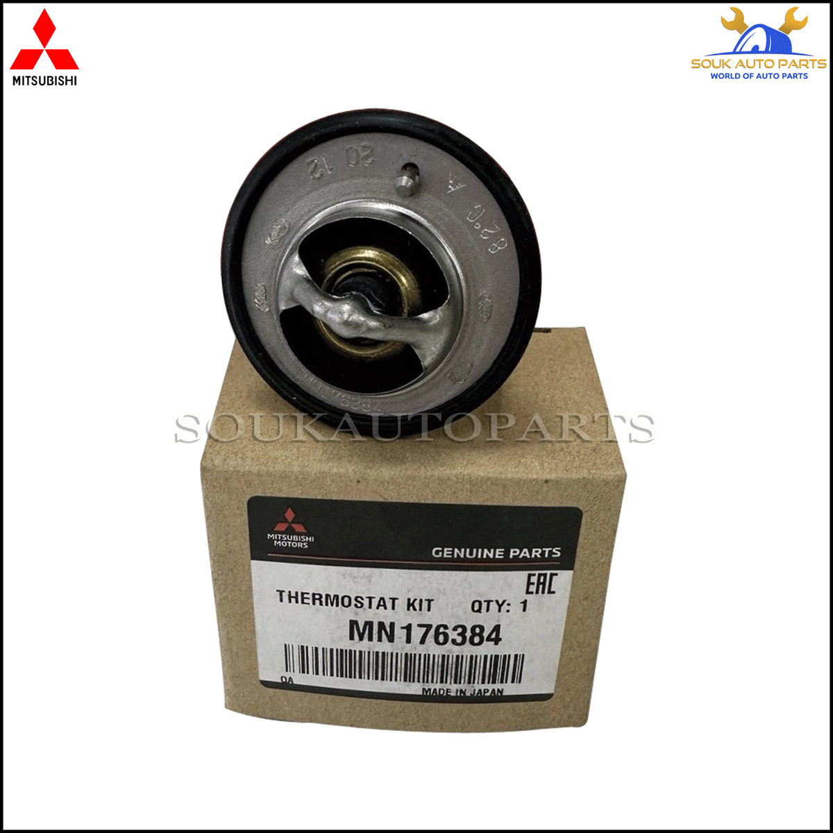 MN176384 Genuine Mitsubishi THERMOSTAT KIT OEM COLT LANCER LANCER