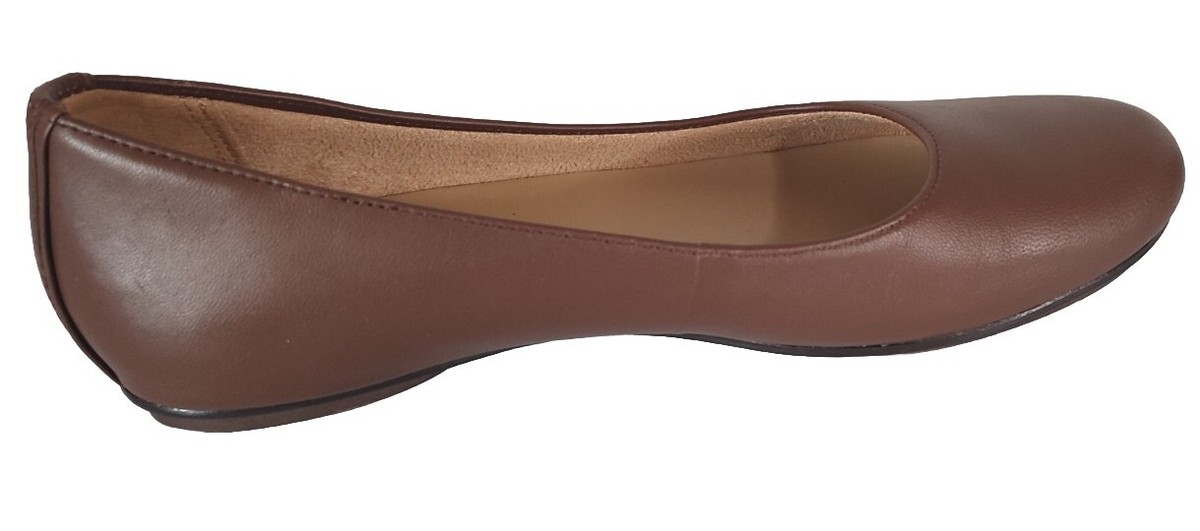 Naturalizer Cognac Women Brown Ballet Flat Shoes 8 N