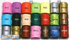 CUCITO CREATIVO - 1 gomitolo di rafia sintetica - 200 metri - Rosa melange