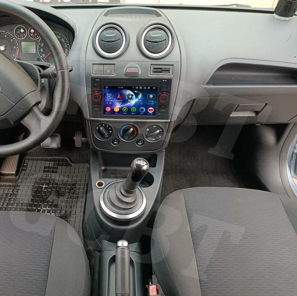 Android 13 For Ford Fiesta 2006 2007 2008 Apple CarPlay Car Stereo BT GPS  Radio