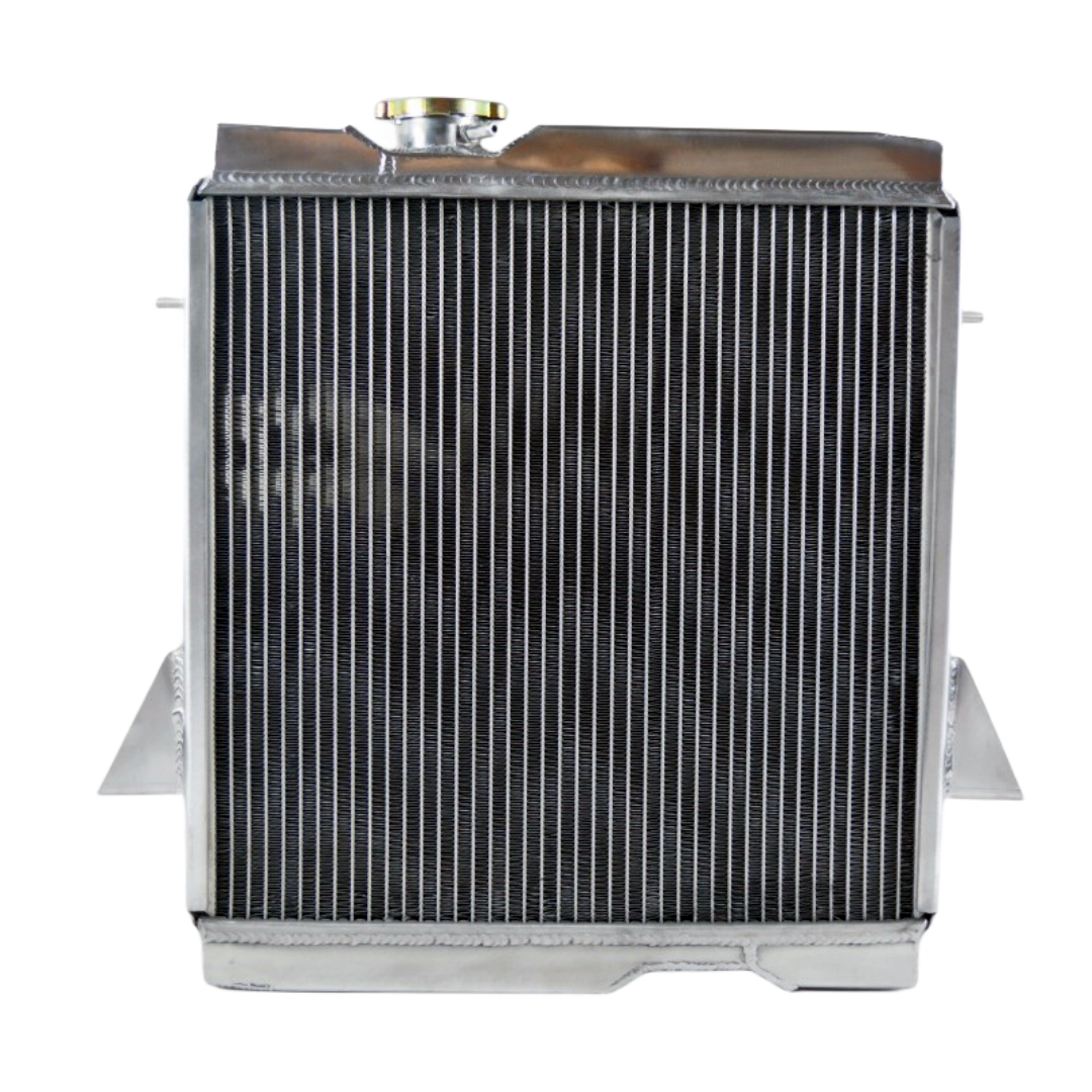 FILA Radiatore in alluminio completo 56 mm 3 file adatto a Triumph TR250 1967 1974 2.5L TR6 2.5L MT