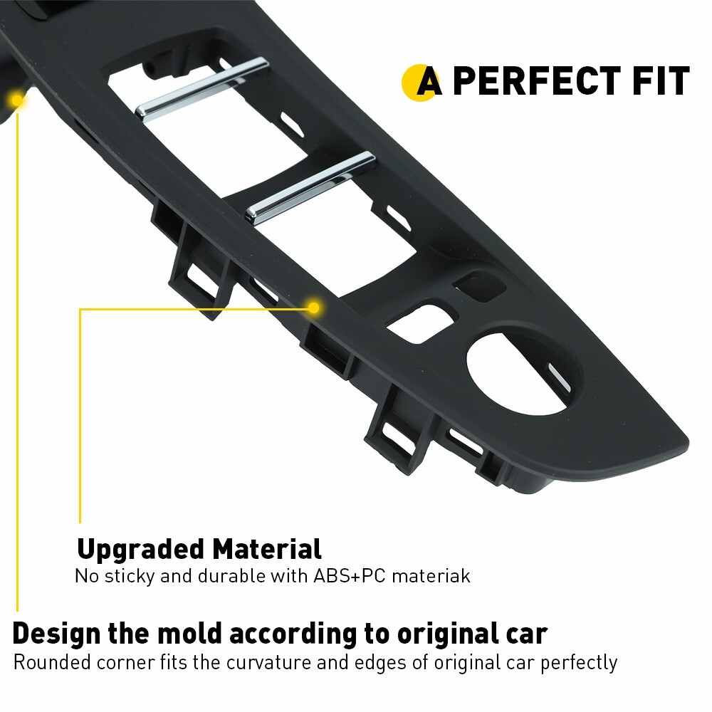 Door Switch Panel Handle Pull Inner Trim Front Left Fit 10-17 BMW