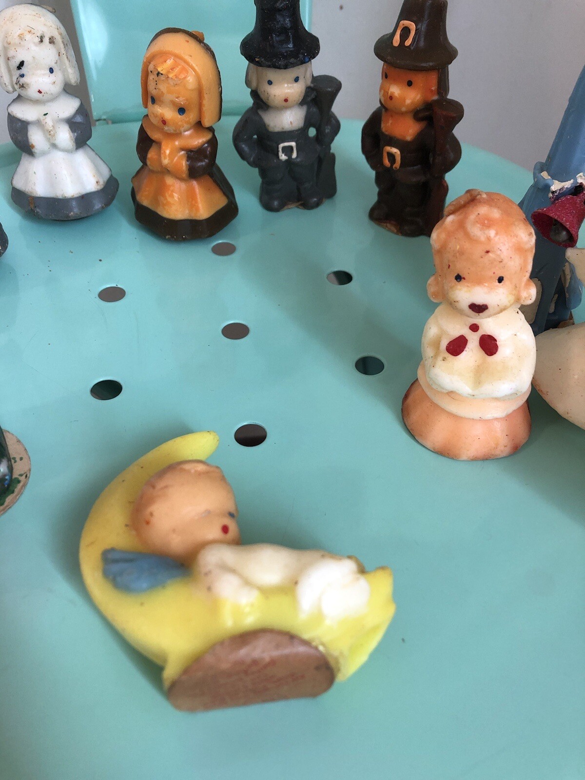 Vintage Lot of Gurley Thanksgiving, Easter, Christmas Novelty Candles