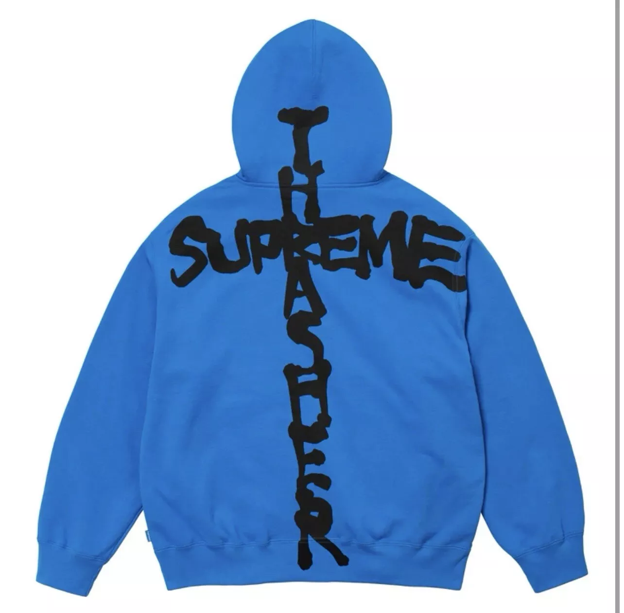 Sweat à capuche zippé à la main Supreme Thrasher bleu vif Taille : Extra Large
