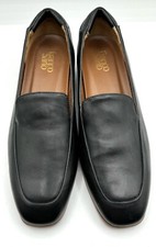 Franco Sarto Women  s 11M Carlina Supple Black Leather Loafer Slip On