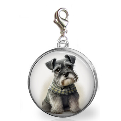 Miniature Schnauzer Dog Charm Bracelets Furbaby Love