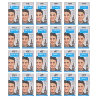 24 Pack Mens Select Hair Color Dye Black or Dark Brown 5 Minute Gel Men Coloring