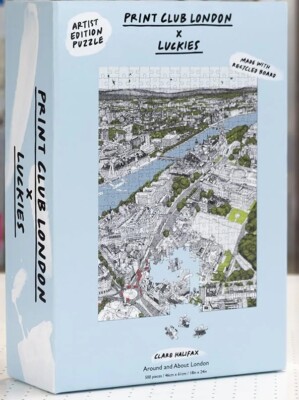 Luckies x Print Club London Puzzle - Around and About London - 500 Teile
