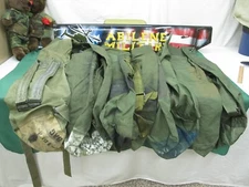 Lot Of 5 USGI Military Army Duffel / Duffle Sea Bags Luggage Top Load