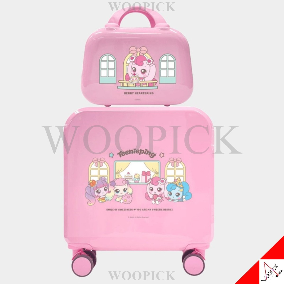 【m.h】ケビンス　グッズ　セット Catch Teenieping Carrier & Ready Bag Set Character Suitcase Travel