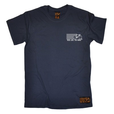 T-SHIRT Ride Like The Wind Brust Logo Radfahren lustig Geburtstag Mode Geschenk