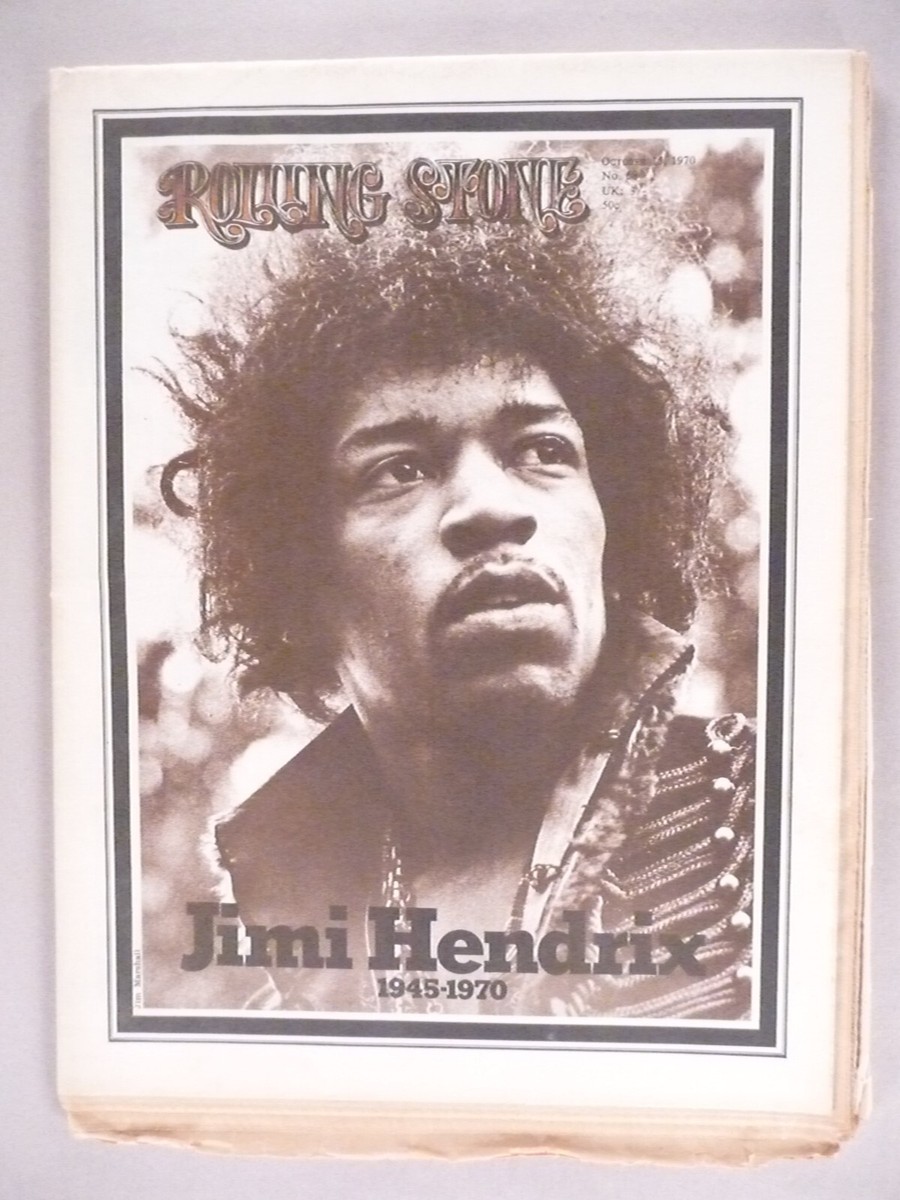 Rolling Stone #68 - October 15, 1970 ~~ death of Jimi Hendrix | eBay