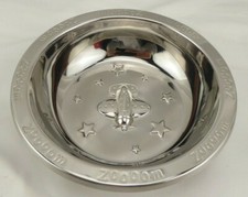 Reed  Barton Zoom Zoom Baby Bowl Stainless Steel Airplane Theme New In Box Gift