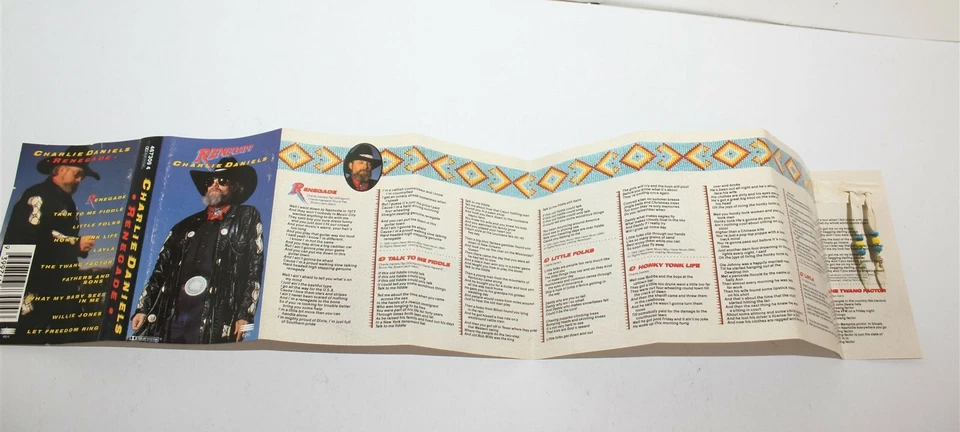 Charlie Daniels Renegade Cassette Tape EPIC 4673094 - Image 4 of 4