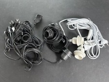 4x kabel zasilający z przełącznikiem oprawa lampy E27 i 4x przedłużacz