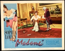 SOPHIA LOREN Original Movie Lobby Card Poster MADAME Royalty Drama Pretty