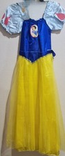 DISNEY GIRLS SZ 8-10 SNOW WHITE FANCY DRESS COSTUME PRETEND PLAY EUC