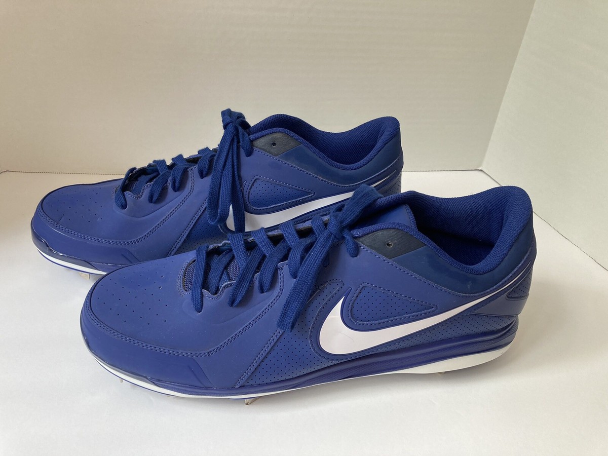 NIKE Air Mens MVP Pro Metal Cleats 524641-410 Royal and  display picture 1